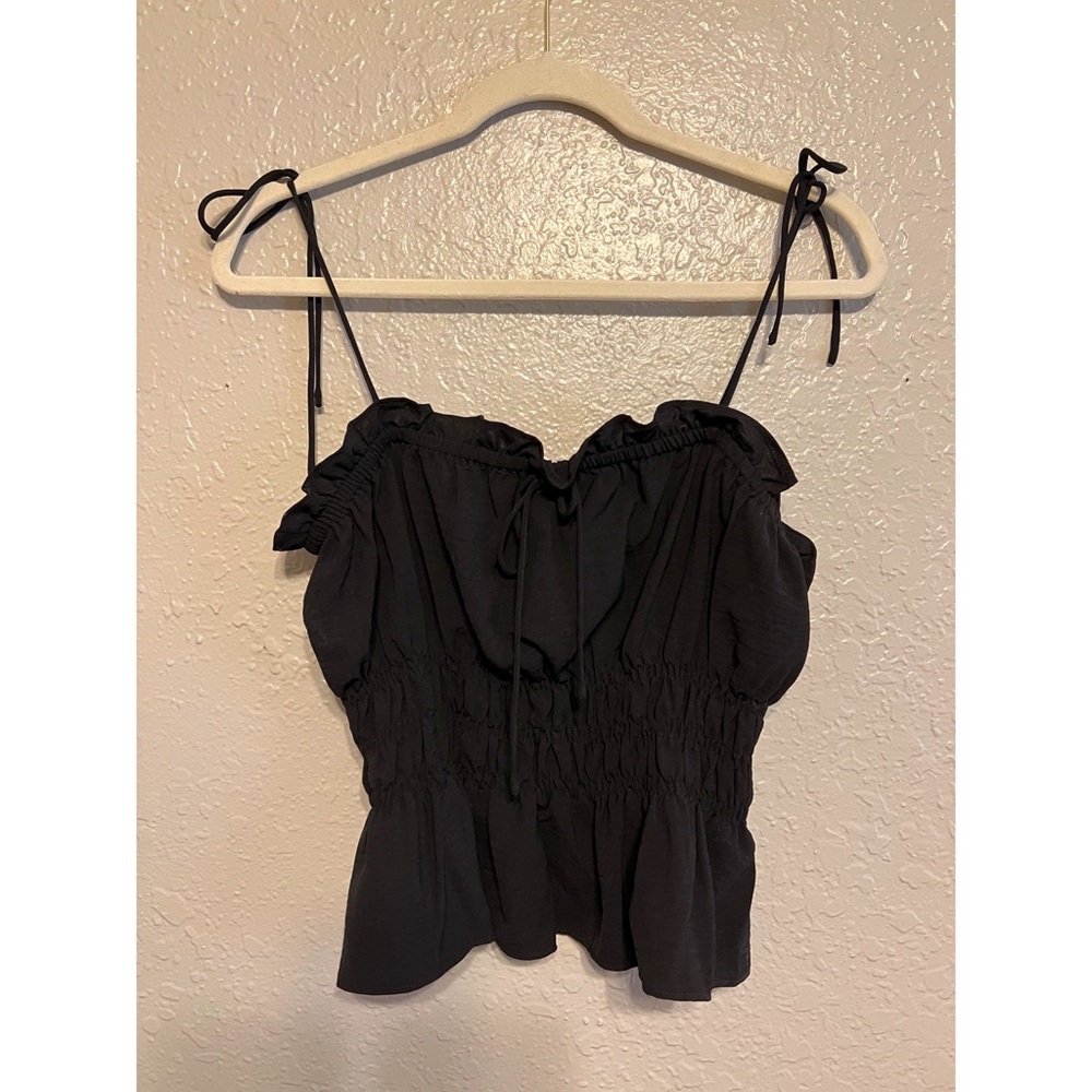 TOPSHOP Shirred Peplum Camisole Size 6